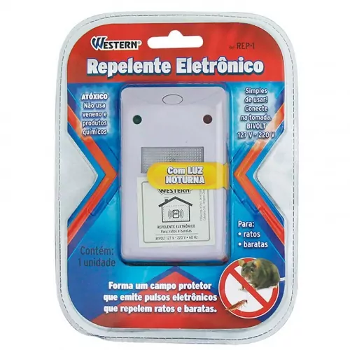 Repelente eletrônico para ratos e baratas  110V/220V