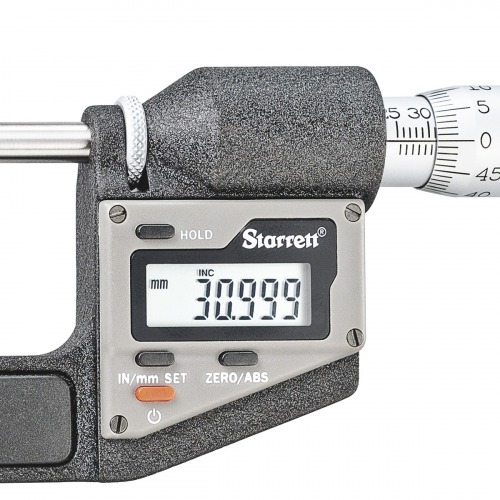 Micrômetro externo digital capacidade 0 - 25mm - 3732MEXFL-25 Micrômetro externo digital capacidade 0 - 25mm - 3732MEXFL-25