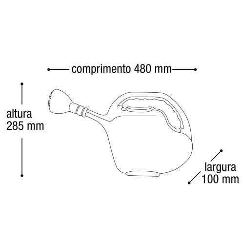 Regador plástico 5 litros - 25156 Regador plástico 5 litros - 25156