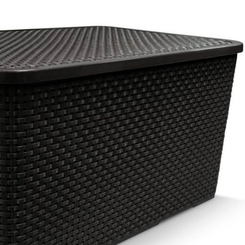 Caixa organizadora com tampa 7 litros - Rattan Caixa organizadora com tampa 7 litros - Rattan