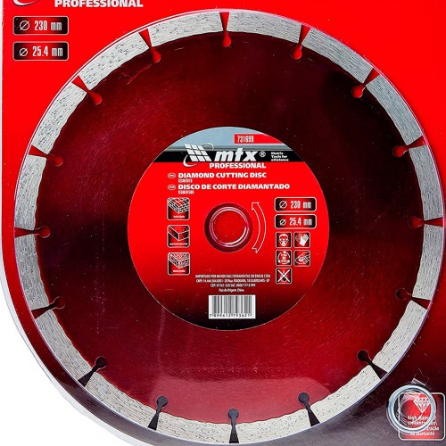 Disco diamantado segmentado 230 mm para concreto - 731699 Disco diamantado segmentado 230 mm para concreto - 731699