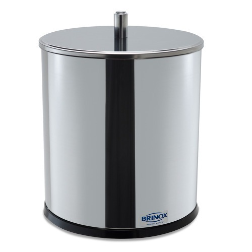 Lixeira inox 3,2L com tampa 15 x 20 cm Decorline - 3030/201