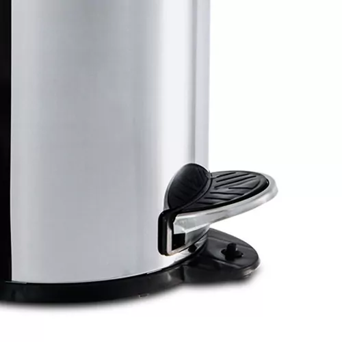 Lixeira inox 3L com pedal e balde 17 x 27 cm Decorline - 3040/201