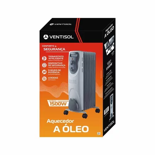 Aquecedor de ambientes 1.500 watts a óleo - AO-01  110V