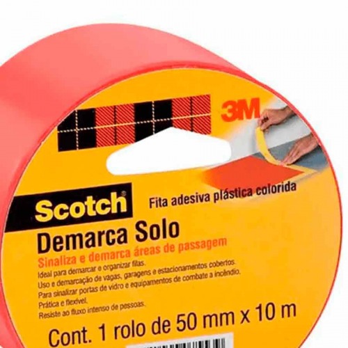 Fita para demarcação 10 mm x 10 metros vermelha Fita para demarcação 10 mm x 10 metros vermelha