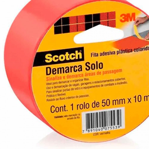 Fita para demarcação 10 mm x 10 metros vermelha Fita para demarcação 10 mm x 10 metros vermelha