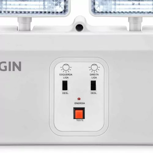 Luminária de emergência LED 2.000 lúmens com 2 faróis - 48LEM2KL0000  110V/220V