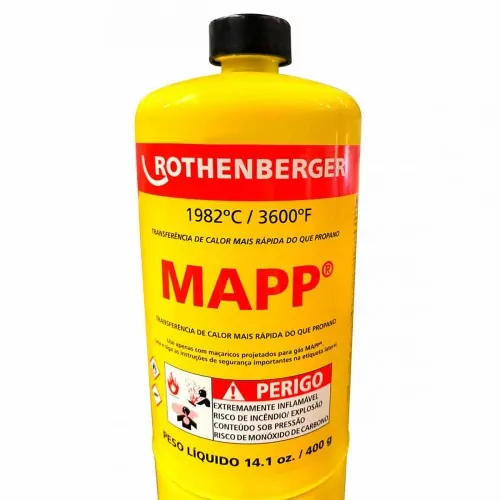 Gás mapp para maçarico 400 g - PRO - R35539 - Rothenberger