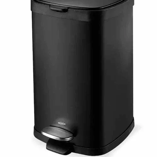 Lixeira aço carbono 12L com pedal e balde Frame - 3065/100
