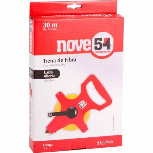 Trena longa em fibra de vidro caixa aberta 30 m Trena longa em fibra de vidro caixa aberta 30 m