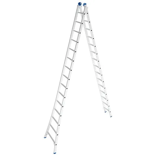 Escada de alumínio extensível 4,42 x 7,57 m 2 x 15 degraus 3 em 1