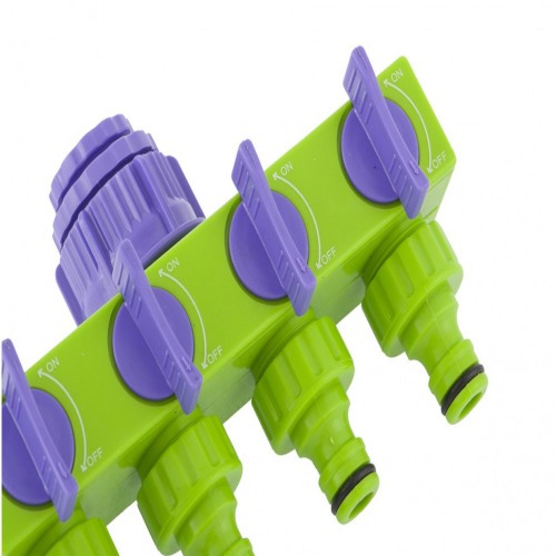 Derivao para mangueira com 4 sadas ajustveis 1/2