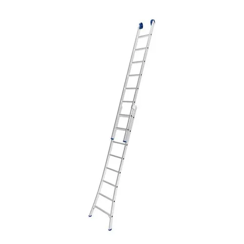 Escada de alumínio extensível 2,46 x 4,21 m 2 x 8 degraus 3 em 1
