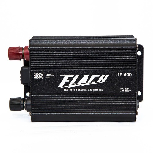 Inversor de tens�o semi senoidal 12/220V 600W Pico-300W nominal 