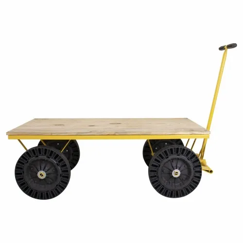 Carro plataforma tampo em madeira capacidade 300 kg - MP-300