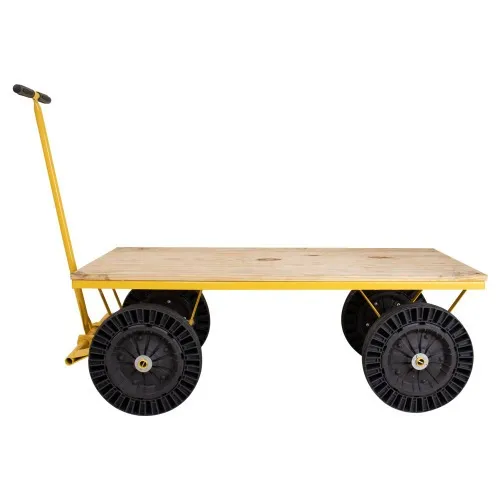 Carro plataforma tampo em madeira capacidade 300 kg - MP-300