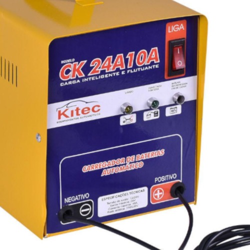 Carregador de bateria portátil 12/24V 10A - CK24A10A  110V/220V Carregador de bateria portátil 12/24V 10A - CK24A10A  110V/220V