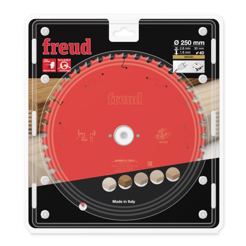Disco de serra para madeira 250 mm 40 dentes - FR23W002T