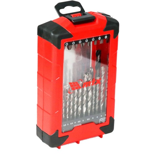 Jogo de acessrios para furar e parafusar com 44 peas