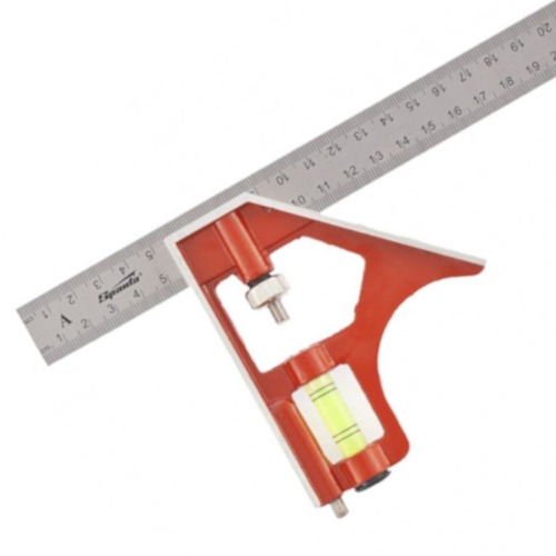 Esquadro de ao combinado 300 mm com nvel