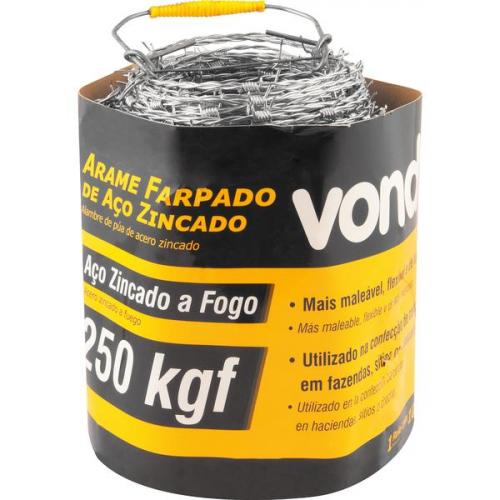 Arame farpado 250kgf rolo 100 metros Arame farpado 250kgf rolo 100 metros