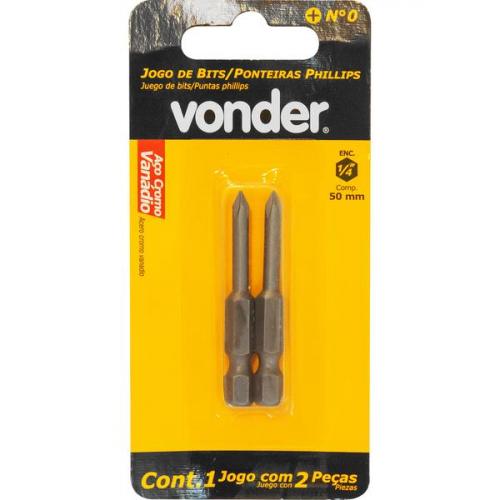 Jogo de bits phillips com encaixe sextavado ¼ Jogo de bits phillips com encaixe sextavado ¼