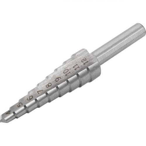 Broca de aço rápido escalonada 4 mm a 12 mm Broca de aço rápido escalonada 4 mm a 12 mm