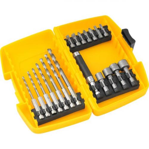 Jogo combinado brocas e bits com 19 peças  Jogo combinado brocas e bits com 19 peças