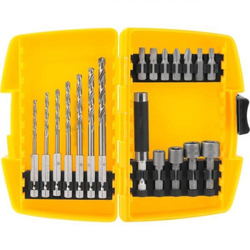 Jogo combinado brocas e bits com 19 peças  Jogo combinado brocas e bits com 19 peças