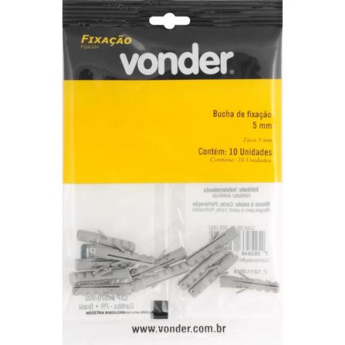 Bucha de fixao 5 mm cartela com 10 peas 