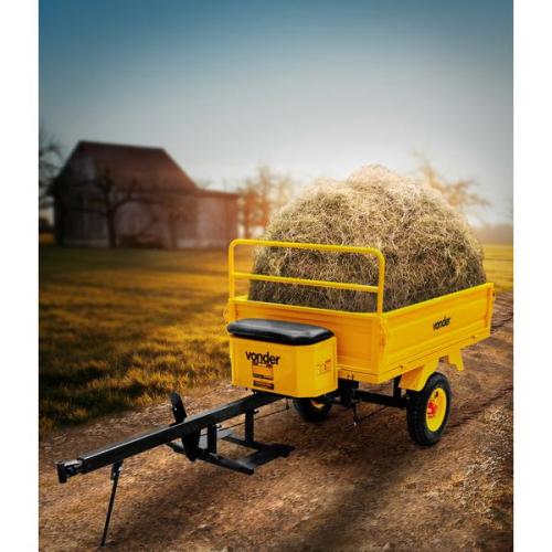 Carreta agr�cola para trator cortador de grama capacidade 300 kg
