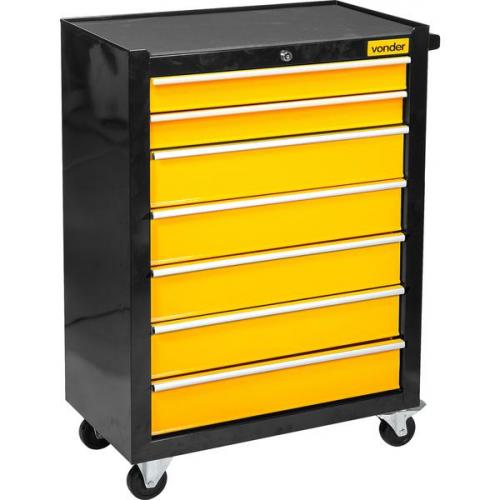 Carro para ferramentas fechado com 7 gavetas