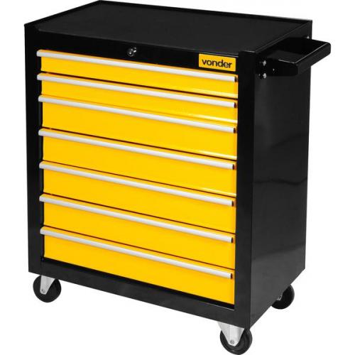 Carro para ferramentas fechado com 7 gavetas