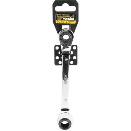 Chave estrela com catraca reversível 8 mm x 10 mm e 12 mm x 13 mm