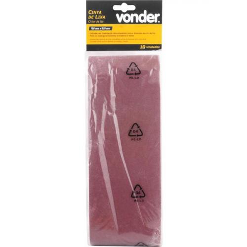 Cinta de lixa 100 mm x 610 mm G 100 com 10 peas
