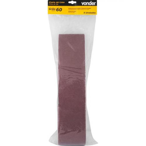 Cinta de lixa 100 mm x 915 mm G 60 com 5 peças   Cinta de lixa 100 mm x 915 mm G 60 com 5 peças