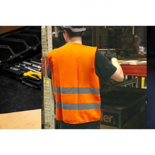 Colete refletivo tipo bluso sem bolso laranja - CV 101  