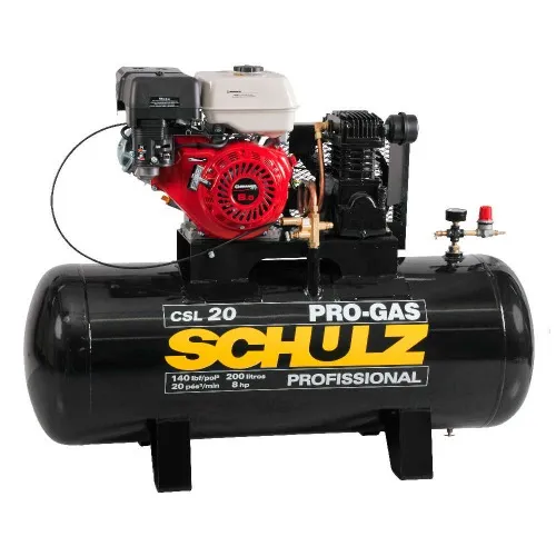 Compressor de ar a gasolina 20 pés 8 hp 200 litros 140lbs - PRO-GAS CSL 20/200
