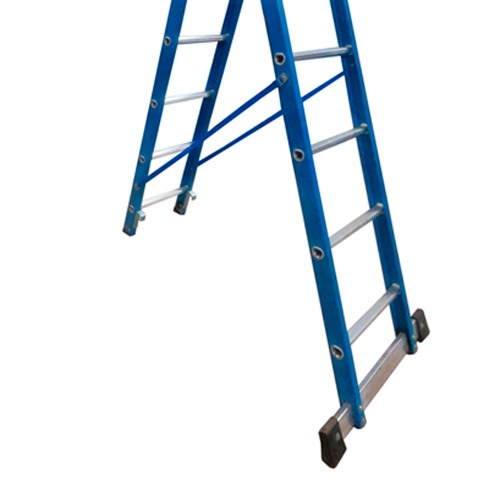 Escada de fibra de vidro 7 / 12 degraus 2,20 x 3,80 m modelo multiuso - TEAFP