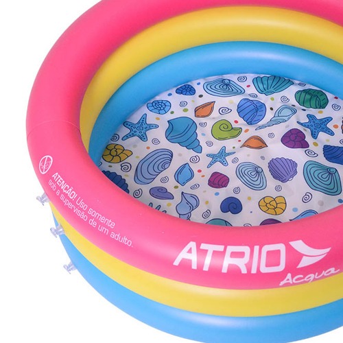 Piscina inflvel infantil circular 88 litros Conchas - ES299