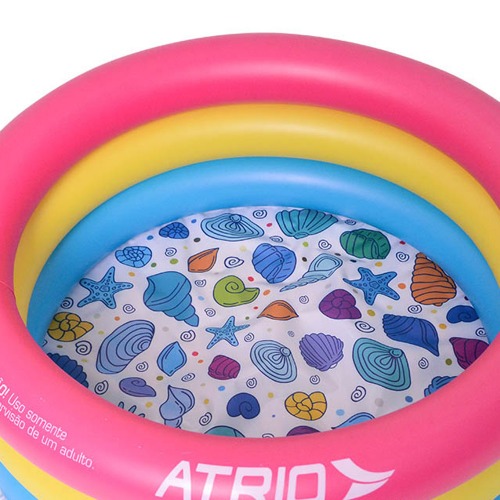 Piscina inflvel infantil circular 88 litros Conchas - ES299