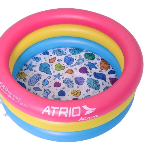 Piscina inflvel infantil circular 88 litros Conchas - ES299