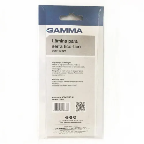 Lâminas 132 mm 18 dentes para serra tico tico de bancada G653 com 5 peças