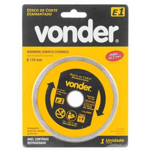 Disco diamantado liso 110 mm para m�rmore e cer�mica - E1