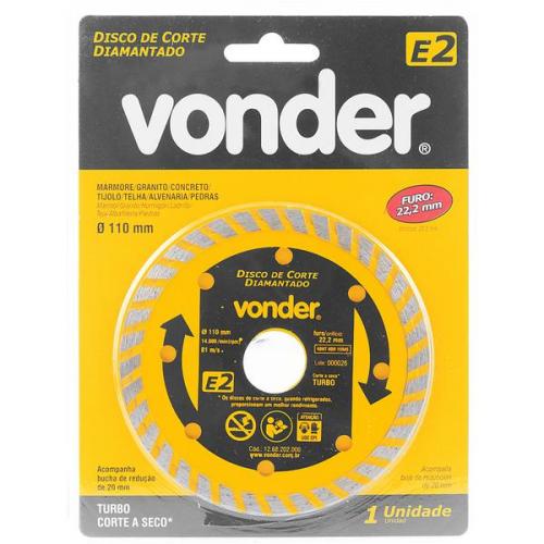 Disco diamantado turbo 110 mm para m�rmore e concreto - Turbo E2