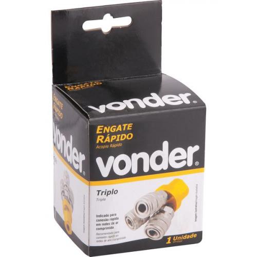 Engate rpido triplo para ar comprimido