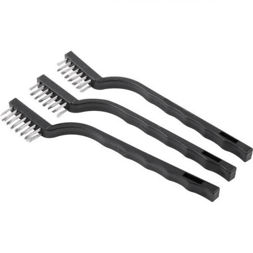 Jogo de escovas manuais em a�o inox com 3 pe�as