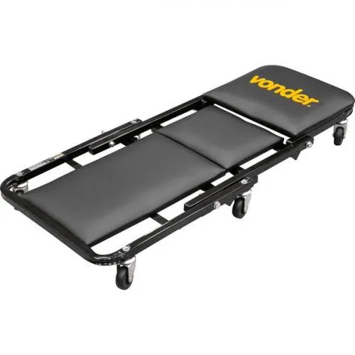 Carrinho esteira/banqueta para mecânico 92 cm 110 kg 2 em 1 