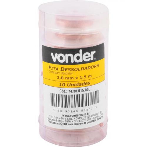 Fita/malha dessoldadora 3 mm x 1,5 m Fita/malha dessoldadora 3 mm x 1,5 m