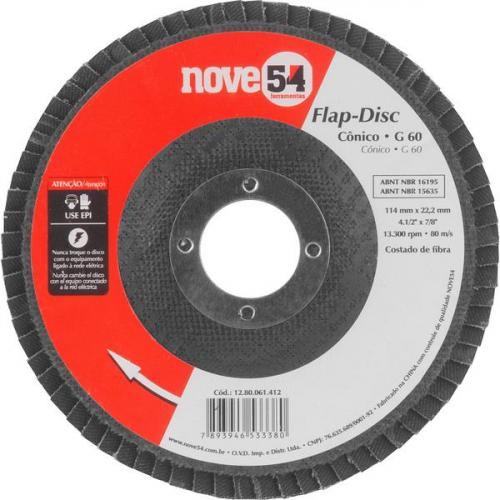 Disco de desbaste flap-disc cnico 115 x 22,23 mm gro 60